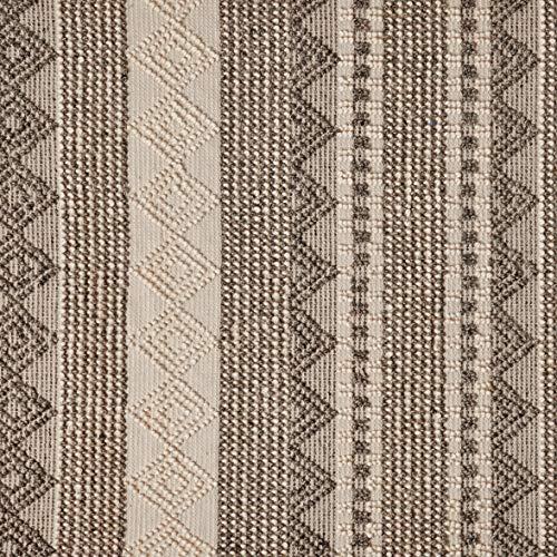 Safavieh SAFAVIEH Natura Collection Area Rug - 5\' x 8\', Grey & Ivory, Handmade Moroccan Boho Tribal Wool & Cotton, Ideal for High Traffic Areas in Living Room, Bedroom (NAT102A)