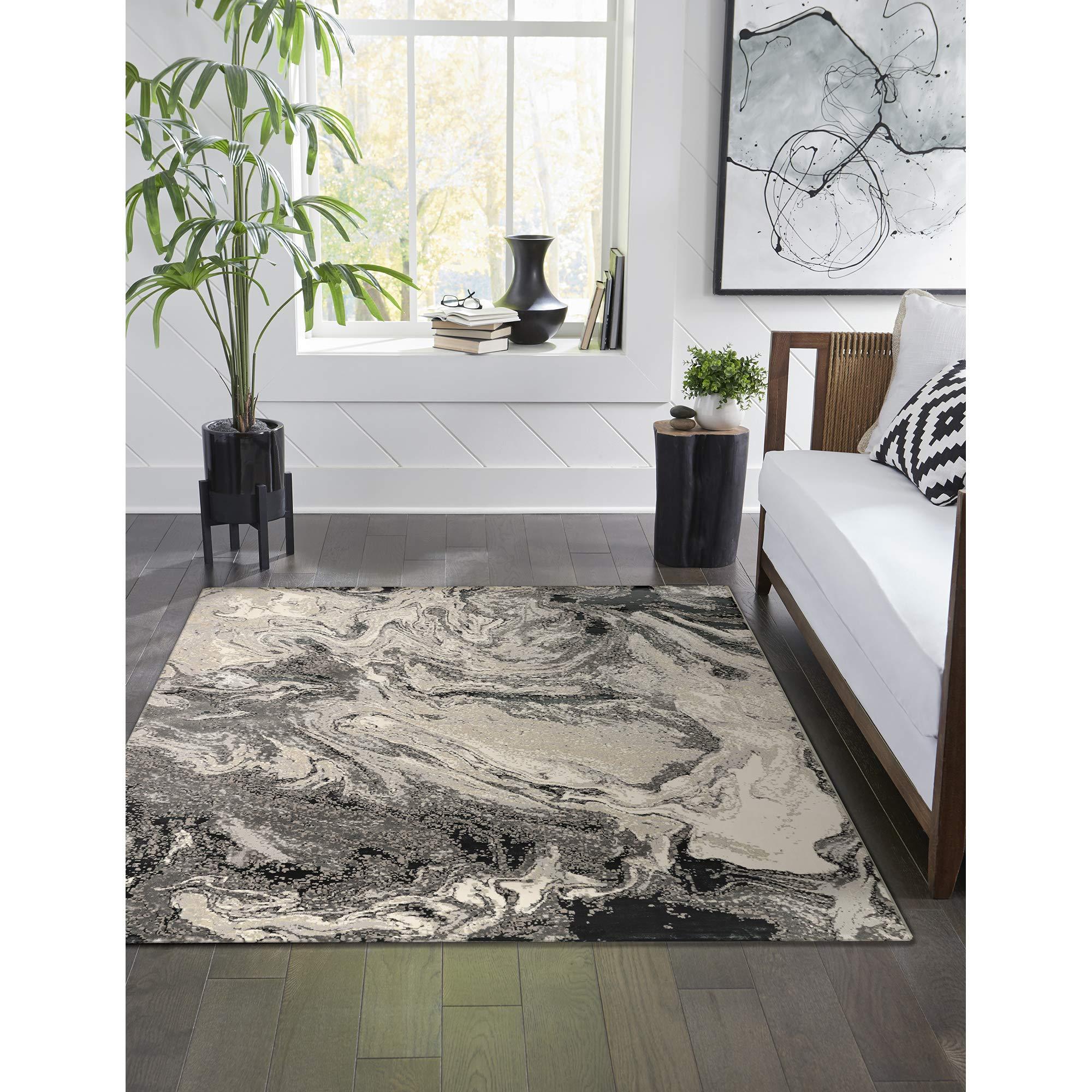 Liora Manne Liora Manne Taos Clouds Indoor Rug Grey 5'X7'6"