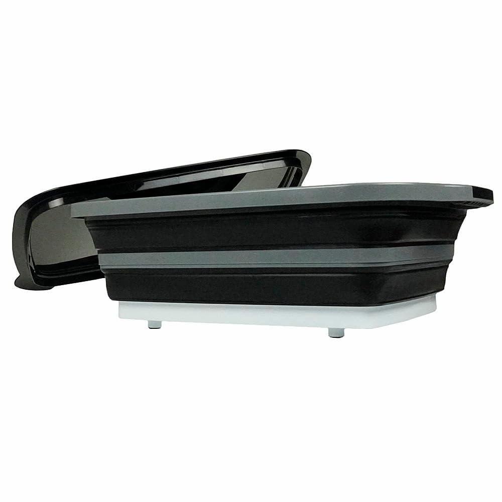 Generic1 BBQ Prep Tub with Black Lid and Cutting Board Foldable Design Original 20\" X 16.25\" 5.5\" Plastic