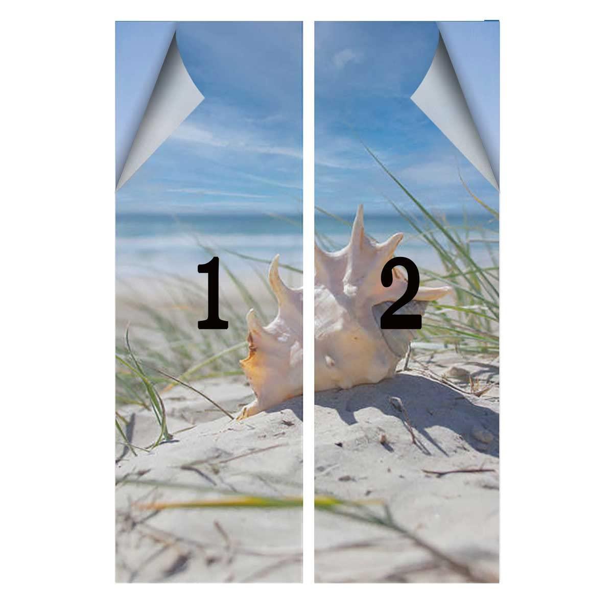 GEBILIUSHI Frosted Window Privacy Film Blackout Static Cling Removable Window Film Sun Blocking Anti UV Glass Film for Home Sliding Door Sea Animals 35.4Wx78.7L-inch x2 Pcs