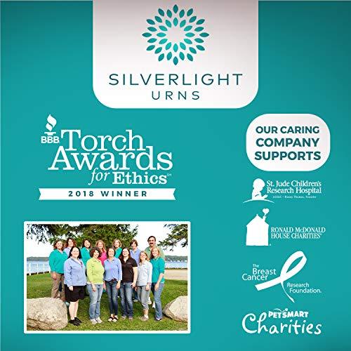 Silverlight Urns Continuum Cherry Clock Cremation Urn for Ashes by Howard Miller, Wood, Wooden Memorial Urn, Adult Sized Cremation Urn, 10.25 Inches High