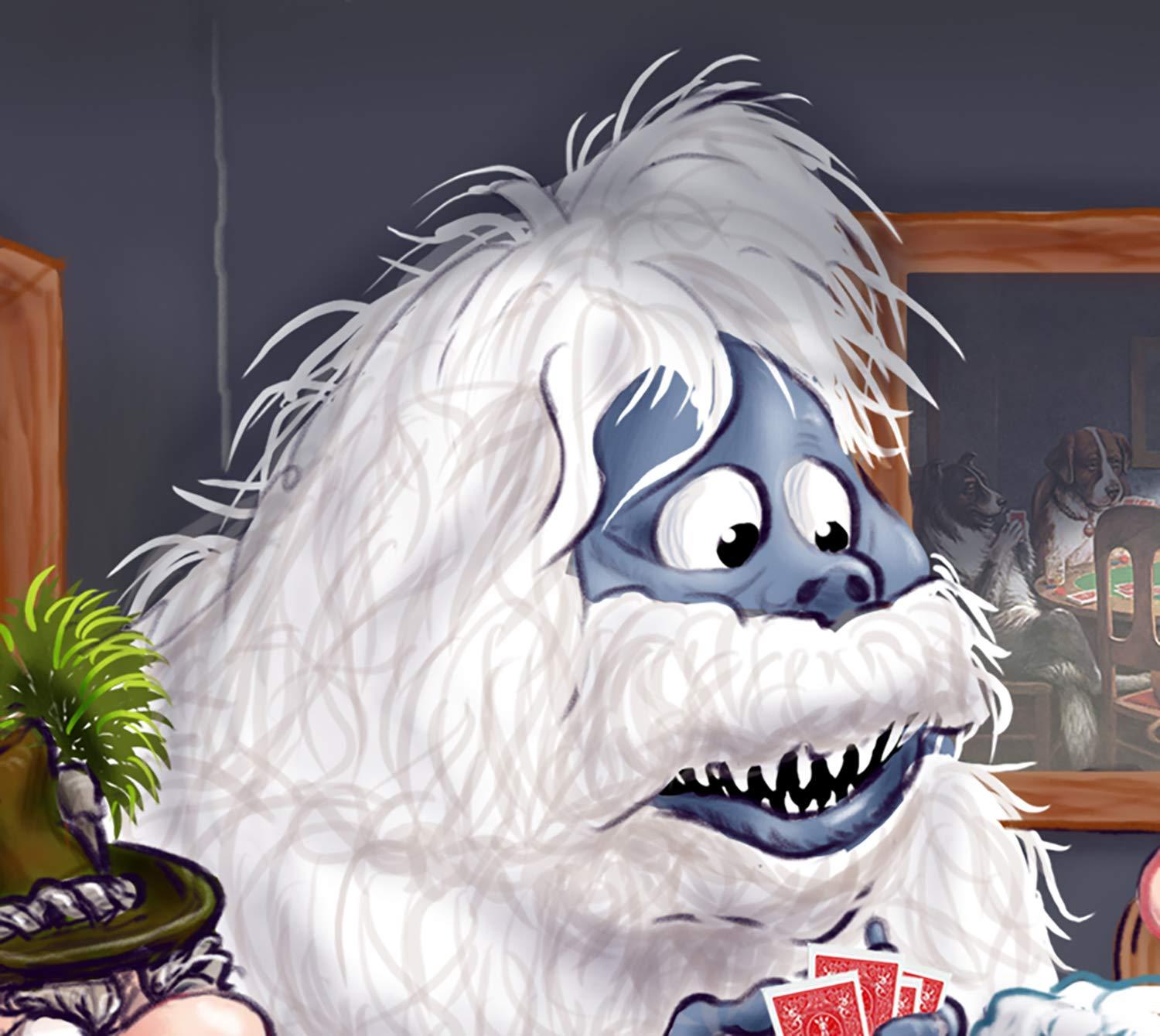 Generic Christmas Characters Playing Cards: Holiday Characters meet Dogs Playing Poker Cartoon Signed Print Wall Art, Southworth Heavy Linen Paper