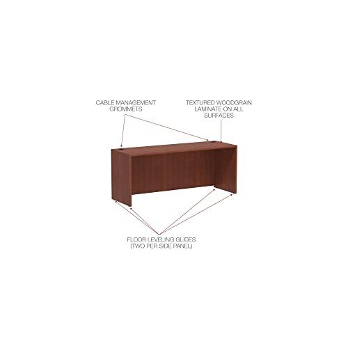 Alera Alera Valencia Series 72 by 24 by 29-12-Inch Credenza Shell, Medium Cherry Frame/Top