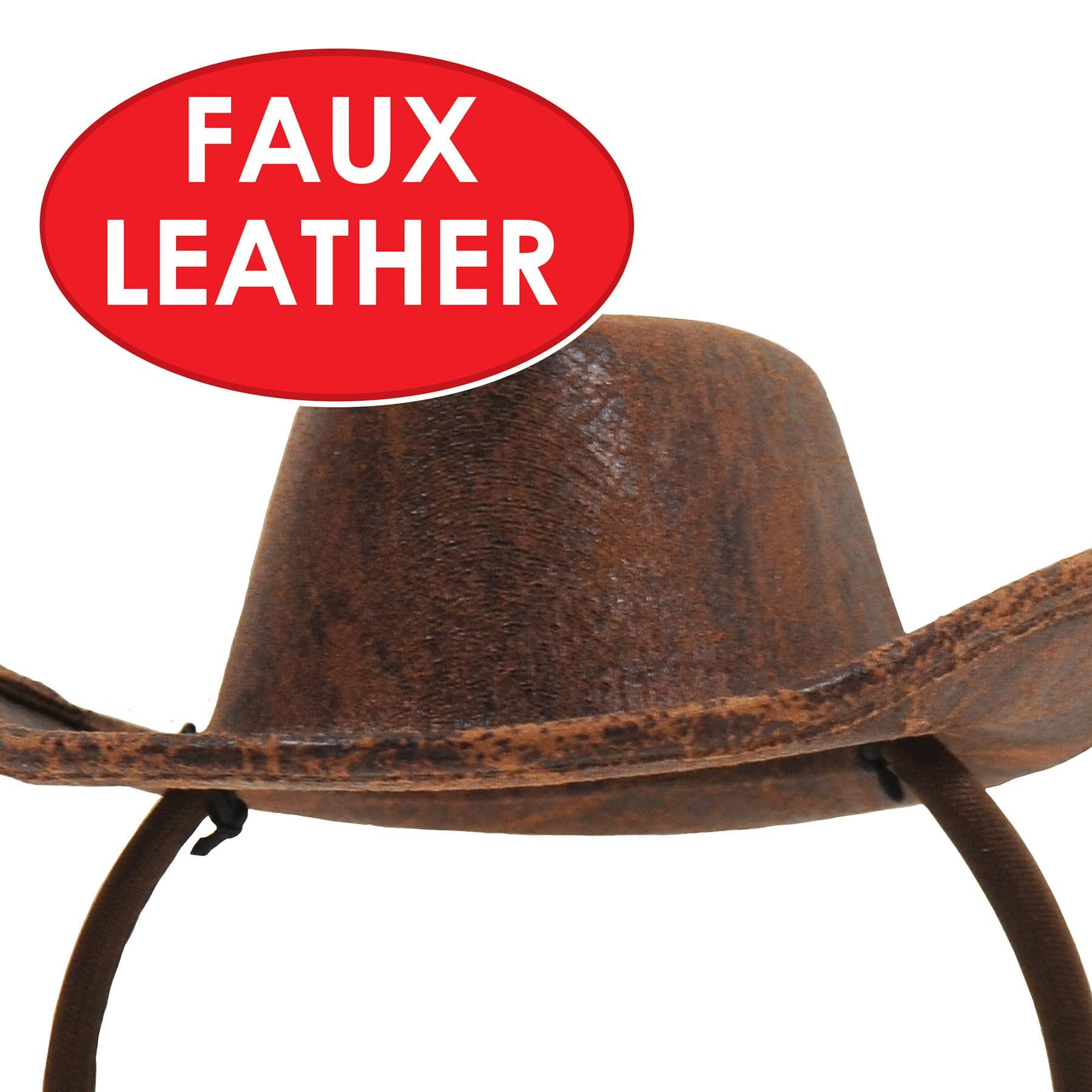 Beistle Beistle 2 Piece Cowboy Hat Headband, One Size, Brown