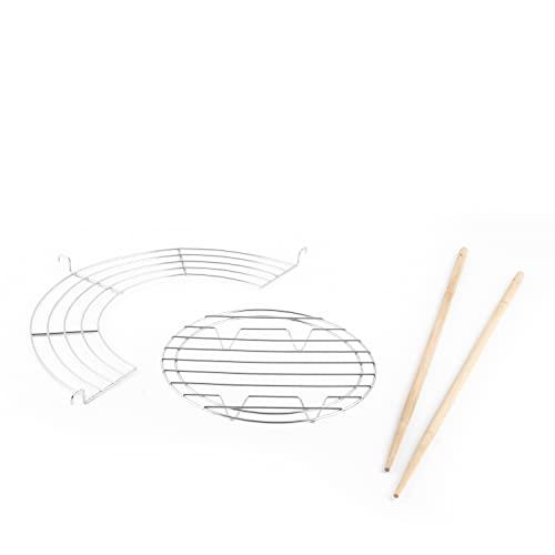 Aroma Housewares Aroma Housewares AEW-306 Electric Wok with Tempered Glass Lid Easy Clean Nonstick, Cooking Chopsticks, Tempura and Steaming Racks, Professional Model, Black