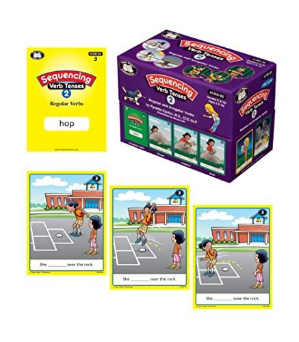 Super Duper Publications Super Duper Publications | Sequencing Regular and Irregular Verb Tenses Set 2 Fun Deck | Communication and Early Reader Skills Flash Cards | Educational Learning Materials for Children