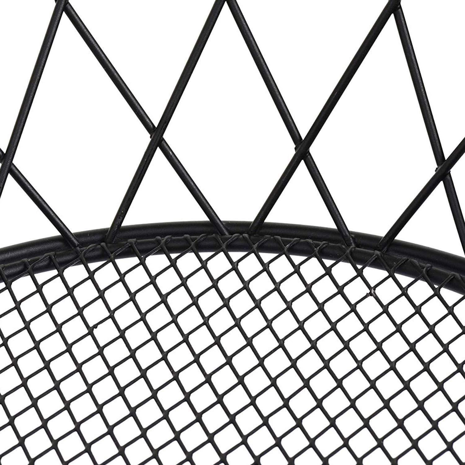 Blue Donuts Heavy Duty - 3 Tier Hanging Kitchen Black Fruit Basket