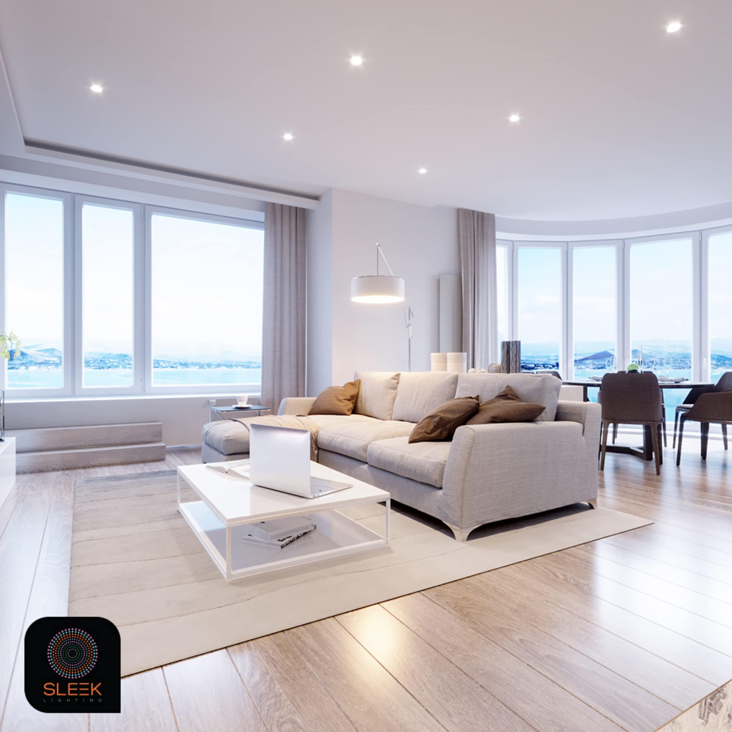 SLEEKLIGHTING SLEEKLIGHTING - 23 Watt GU24 Base 2 Prong Light Bulbs- UL Approved CFL Light bulbs-120v 60Hz - Twist Lock Spiral -Self Ballasted CFL gu24 Light Bulb- 3500K- 1600s Neutral White 4 Pack (100 Watt Equ)