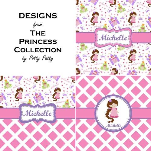 YouCustomizeIt YouCustomizeIt Personalized Diamond Print w/Princess Key Hanger w/ 4 Hooks w/Graphics and Text