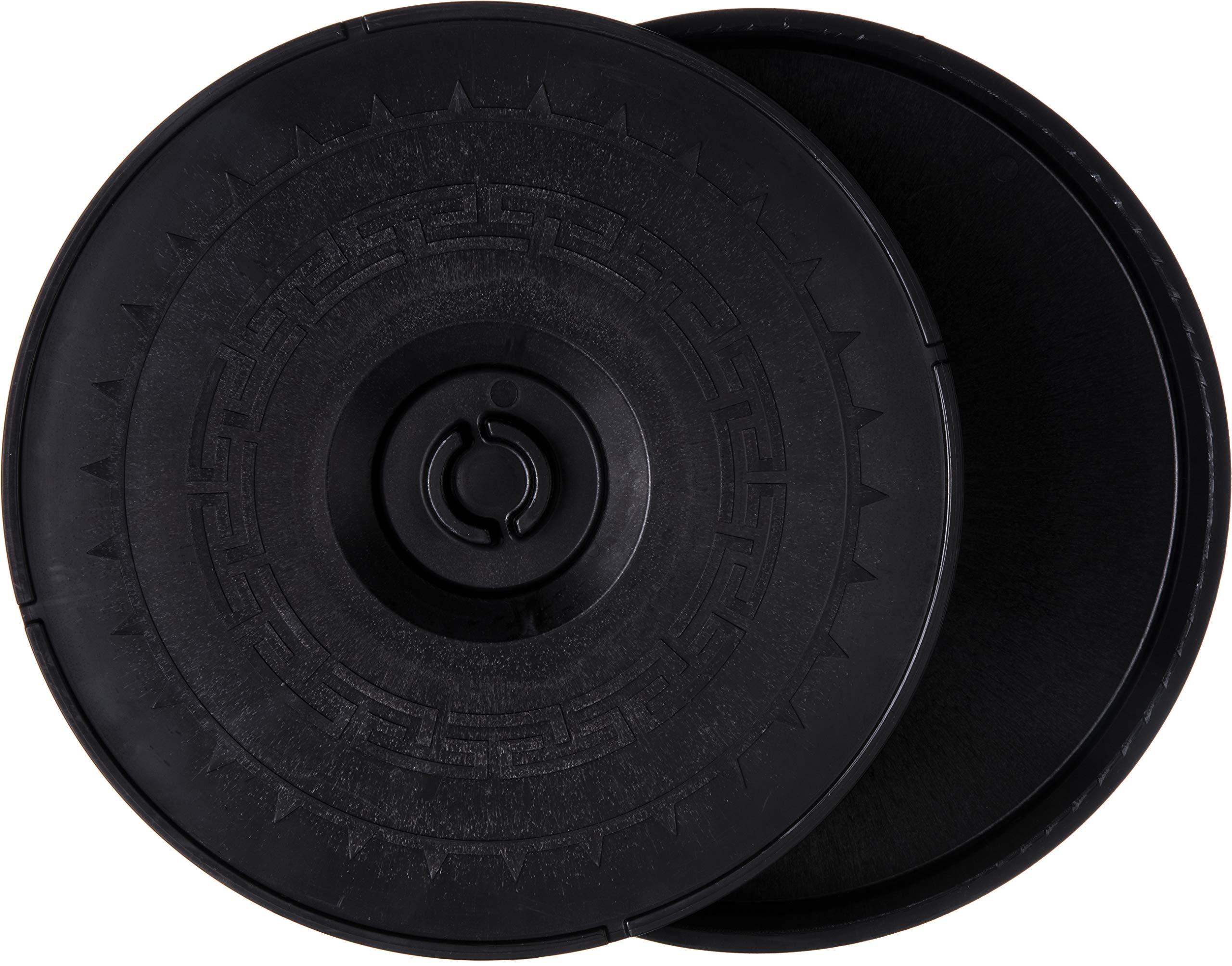 Carlisle FoodService Products Carlisle FoodService Products Jumbo Server Tortilla Server with Insulated Lid for Kitchens, Restaurants, Catering, Plastic, 12.75 X 2.625 Inches, Black