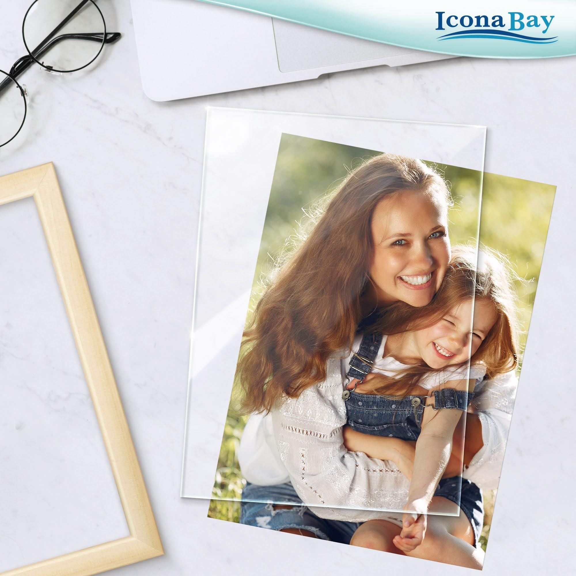 Icona Bay Icona Bay 4x6 Picture Frame Heat-Strengthened Glass Replacement (4 x 6, 2 Pack) 4 by 6 Photo Frame Replacement Glass, 4x6 Inches Real Glass Cover