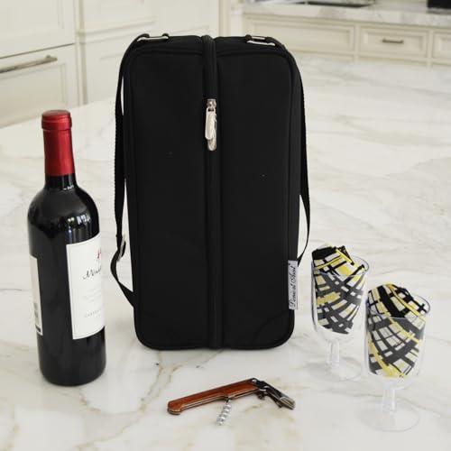 Picnic at Ascot Picnic at Ascot - Deluxe Insulated Wine Tote with 2 Wine Glasses, Napkins and Corkscrew