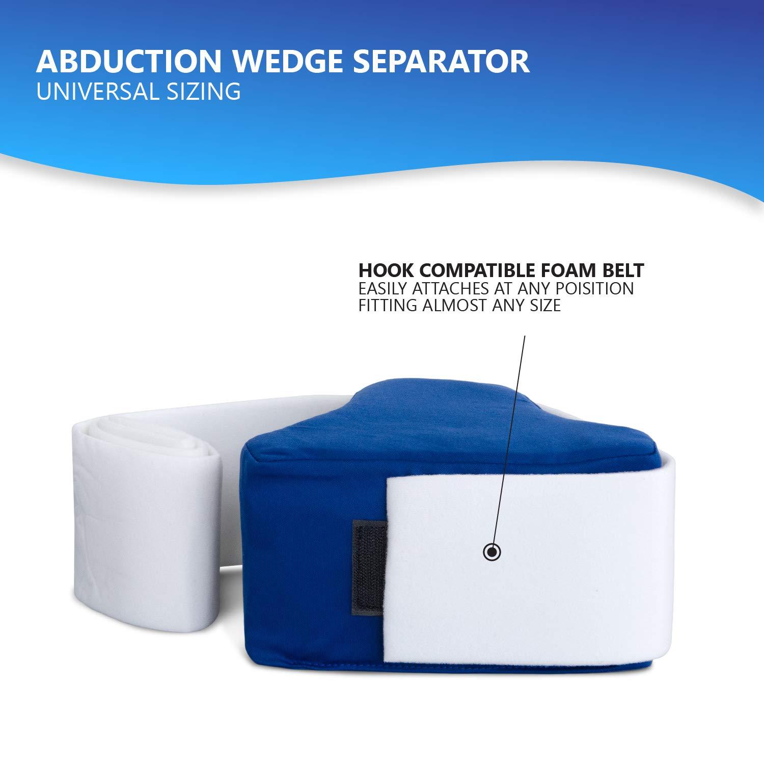 NYOrtho NYOrtho Abduction Wedge Knee Separator - Soft Hip Block Strap Separating Knees Surgery - Contoured Knee Pillow Sciatica Relief - Spine Alignment -Pain Leg - Nerve
