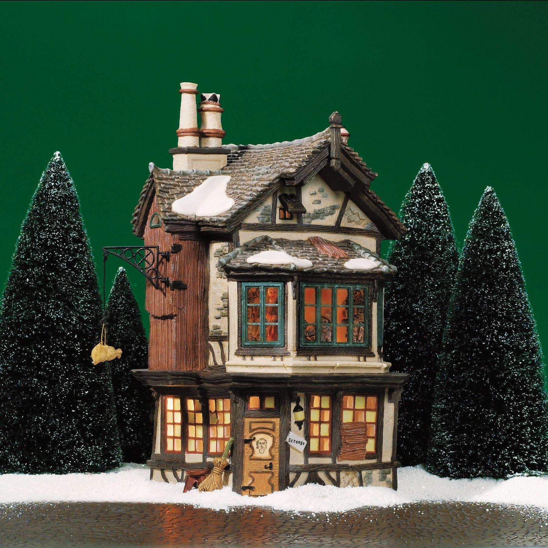 Department 56 Department 56 Dickens\' Village Ebenezer Scrooge\'s House Lit House, 8.25, Multicolor