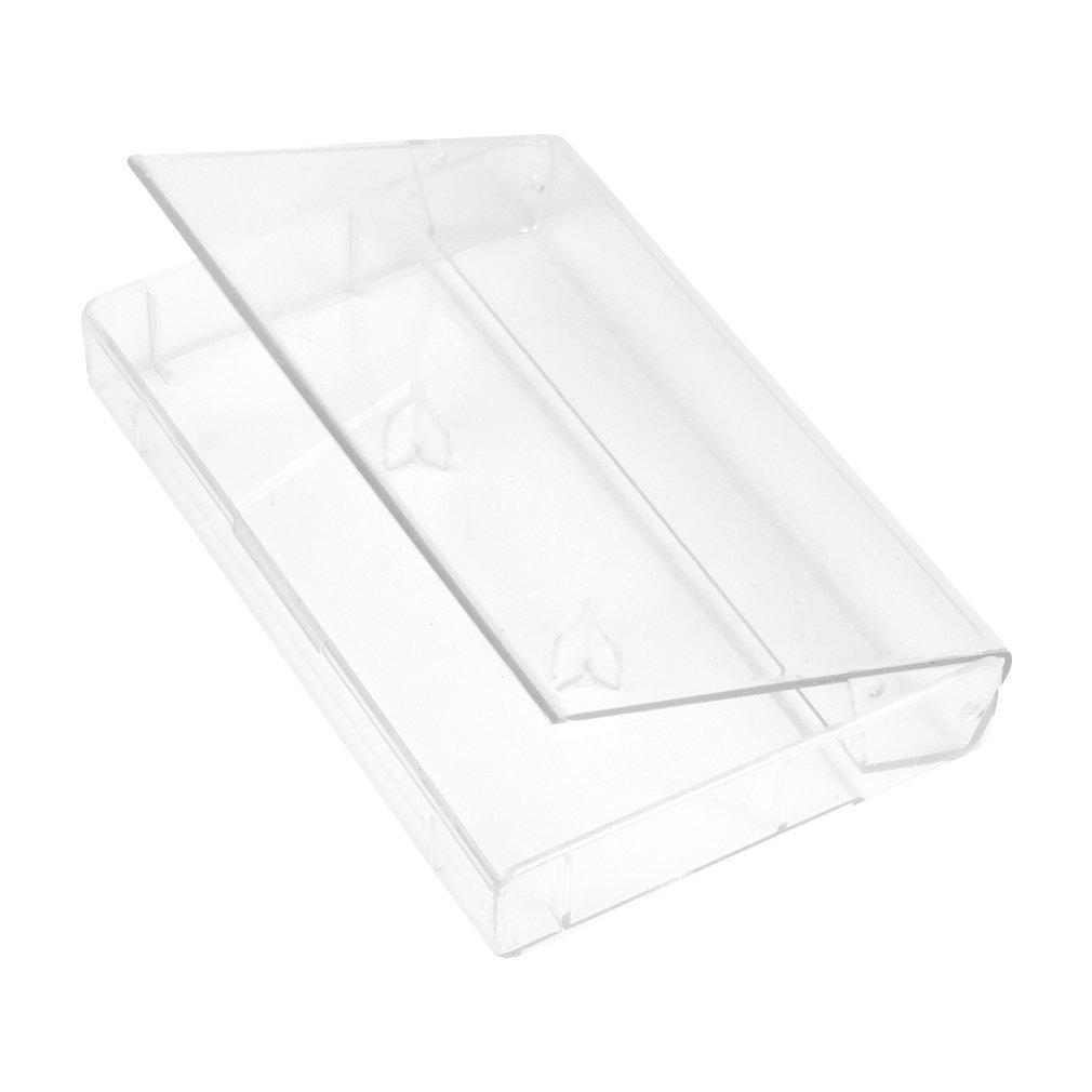 Evelots Evelots 50 Pack Cassette Tape Cases-Clear Plastic Storage-Audio-No Scratch/Dirt