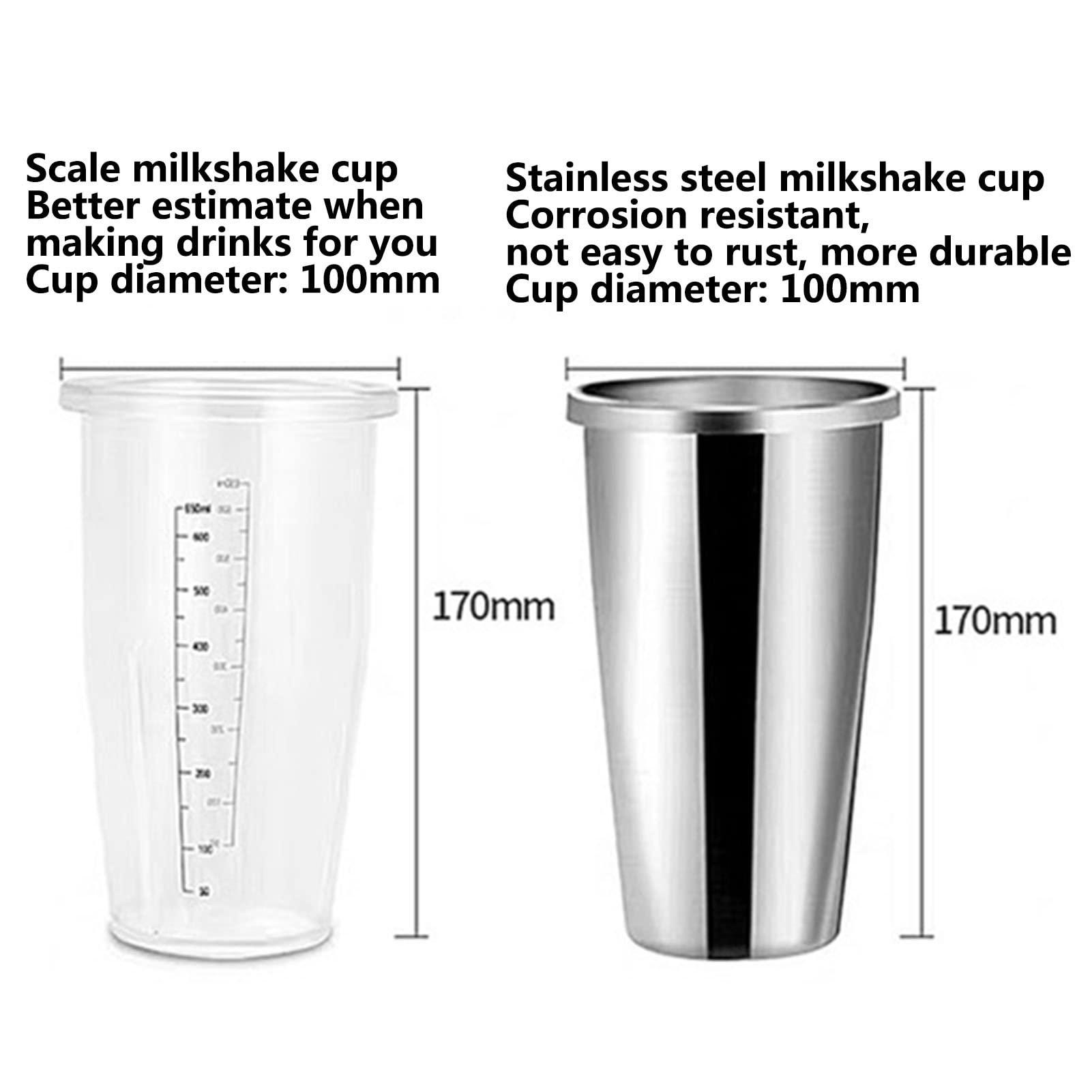 BLUNOA Classic Milkshake Maker Machine Electric Milk Shaker Mixer With 29 OZ Cup 2 Speeds Automatic Milk Foam Beverage Blender Stainless Steel Drink Mixer With Mixing Cup For Cafes/Shakes/Bars