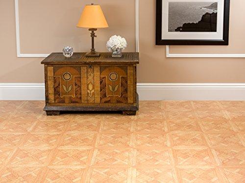 Achim Home Furnishings Nexus Self Adhesive 12-Inch Vinyl Floor Tiles, 20 Tiles - 12" x 12", Classic Paquet Oak Slate Pattern - Peel & Stick, DIY Flooring for Kitchen, Dining Room, Bedrooms & Bathrooms by Achim Home Decor