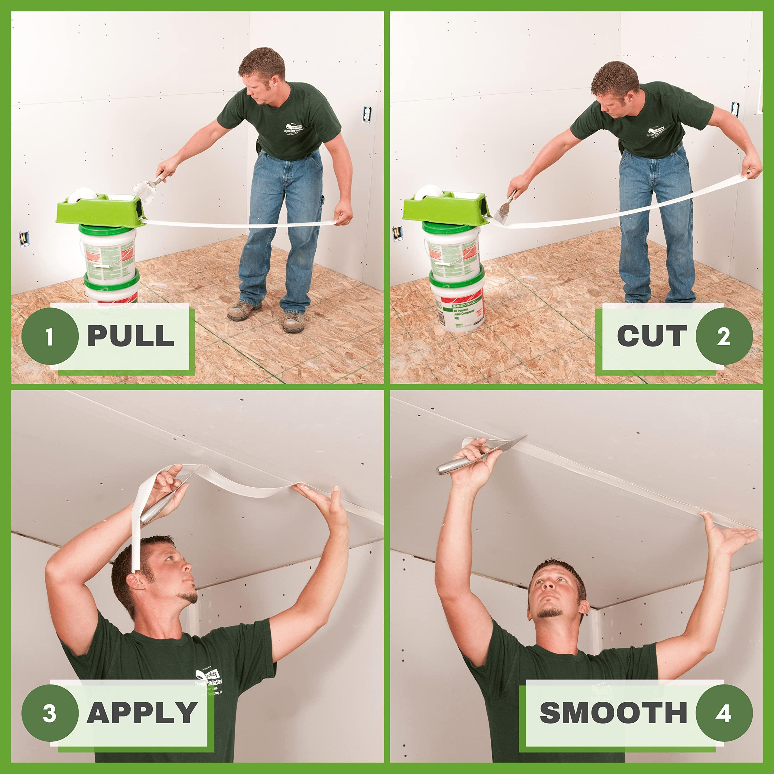 Buddy Tools LLC Buddy Tools TapeBuddy Drywall Taping Tool - Simplifies Drywall Banjo Taping - Reliable & Efficient Tape Dispenser for DIYers - Easy to Use - Reduces Mess and Waste