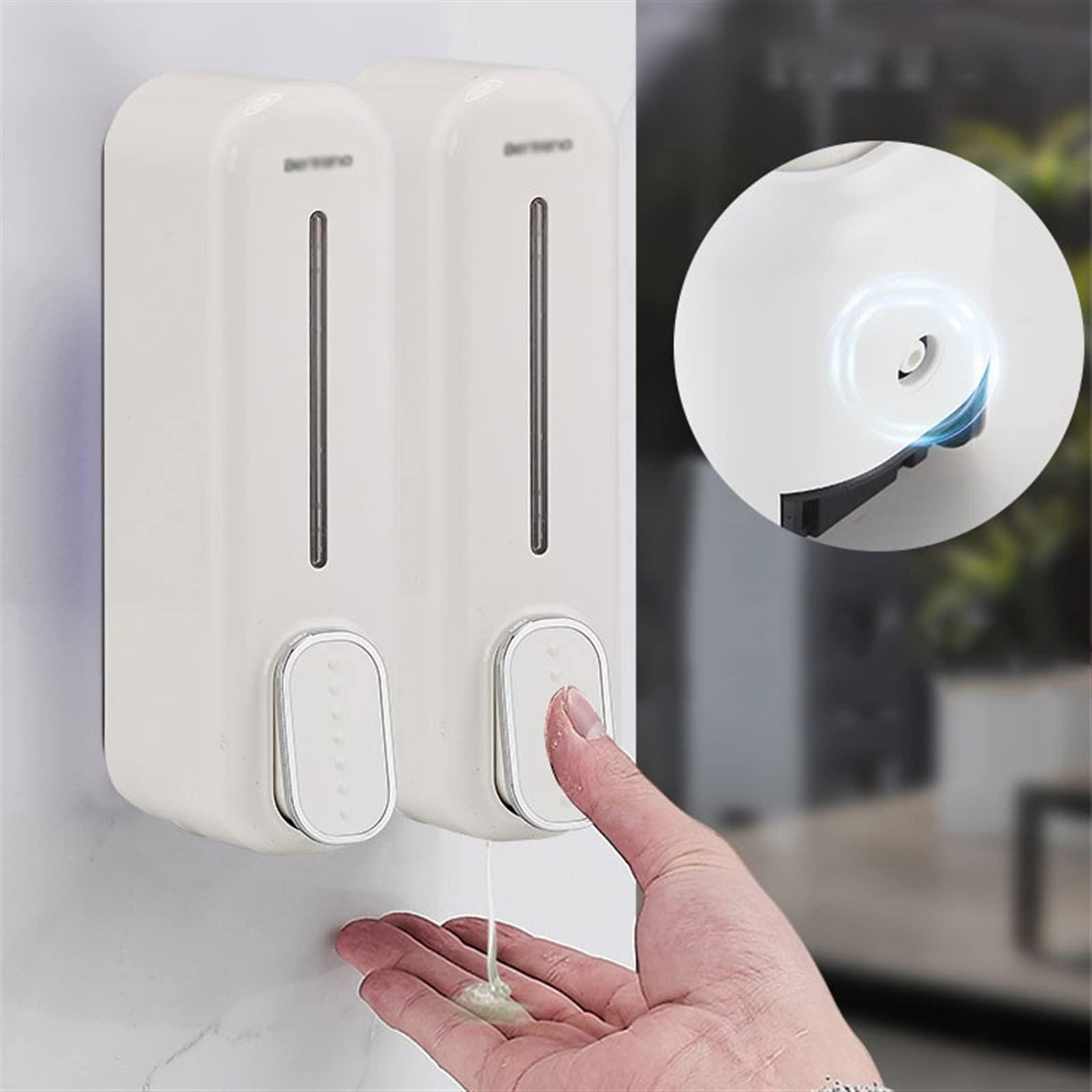 GLigeT Hand Soap Dispenser Simple White Press Soap Dispenser 700ML Large Capacity Wall Mounted Subpackage Lotion Bottle Soap Dispensor