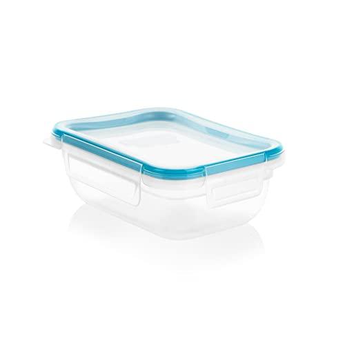 Snapware Snapware Total Solution 3-Cup Plastic Food Storage Container with Lid, 3-Cup Rectangular Meal Prep Container, Non-Toxic, BPA-Free Lid with 4 Locking Tabs, Microwave, Dishwasher, and Freezer Safe