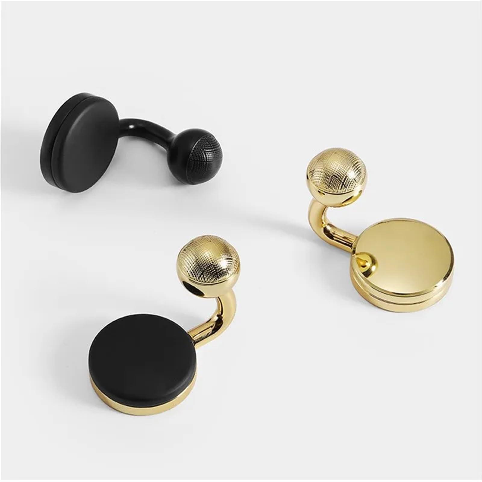 GGKLVWMA GGKLVWMA Modern Light Luxury Black Gold Kitchen Cabinet Handles Zinc Alloy Wardrobe Dresser Drawer Knobs Furniture Door Hardware 1Pcs (Color : Bright Gold Kmob)