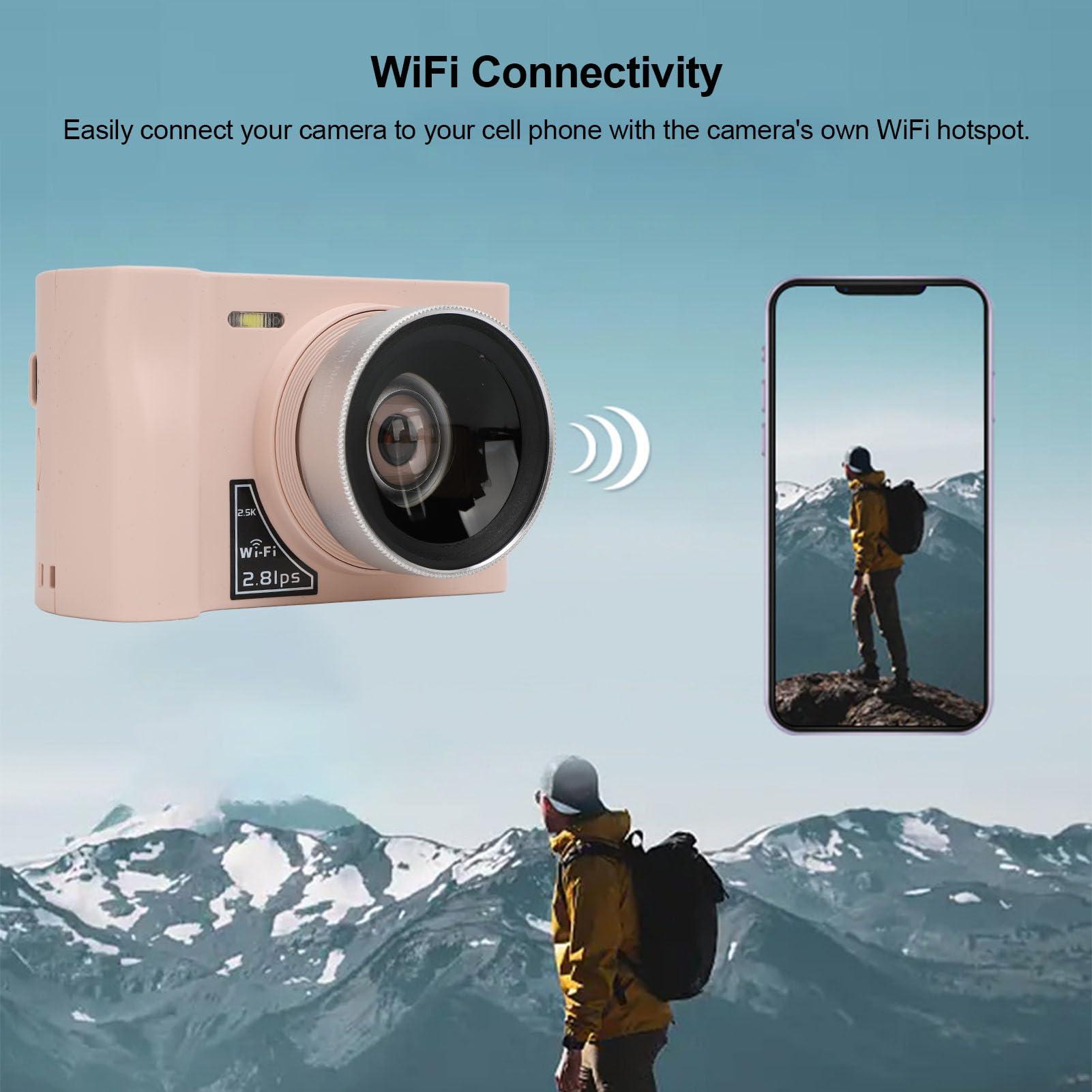 XWXLIJV XWXLIJV Digital Camera 2.5k Vlogging Camera Support 64G Card 24MP 16X Digital Zoom Digital Camera Anti Shake Portable Compact Point Shoot Camera for Teens Adult Beginner(Dpofirsoez7cw4dra-13)