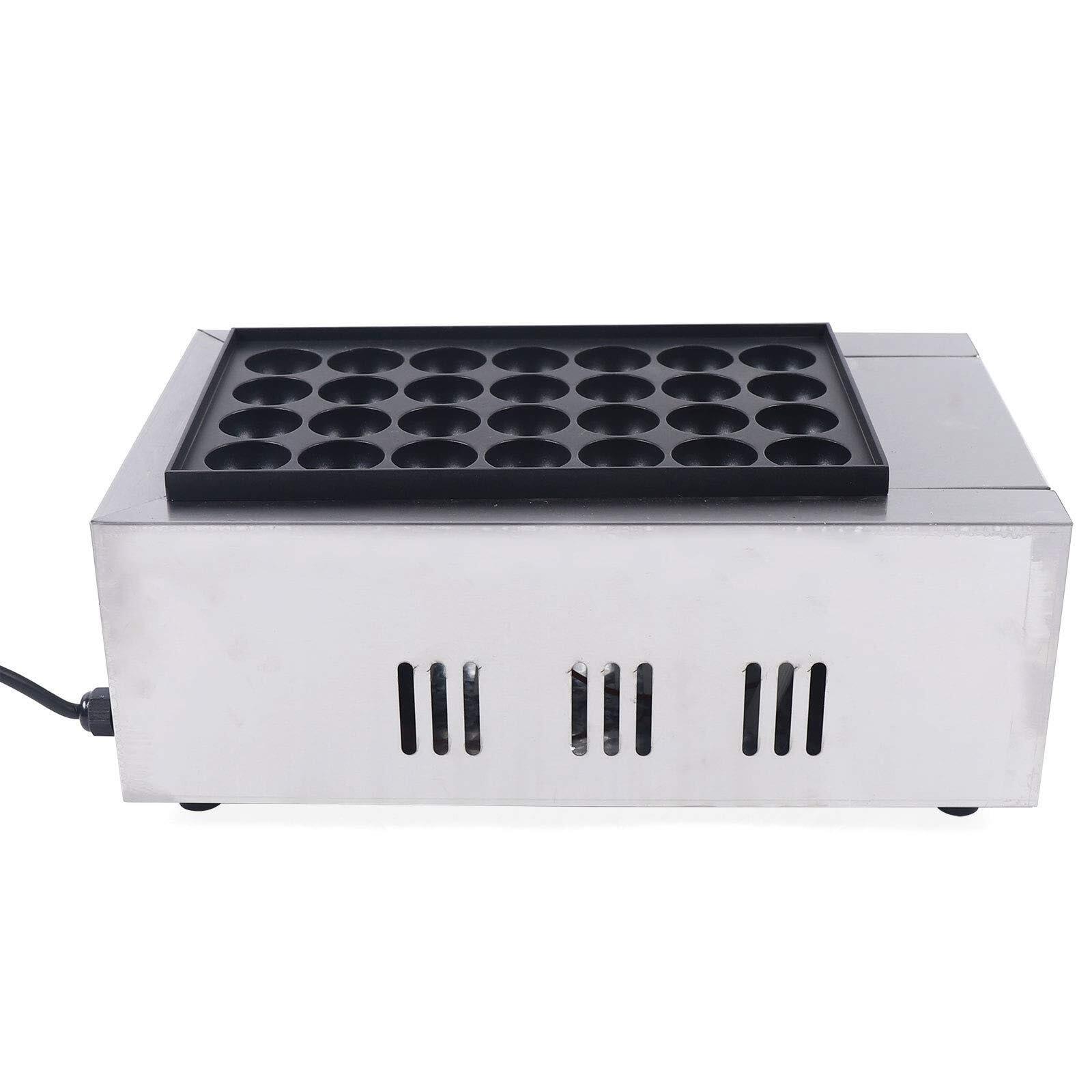 LPLYAA LPLYAA Electric Takoyaki Maker, Commercial 28PCS Takoyaki Grill with Nonstick Molds Japanese Octopus Fish Ball Cake Grill Pan, 20240327