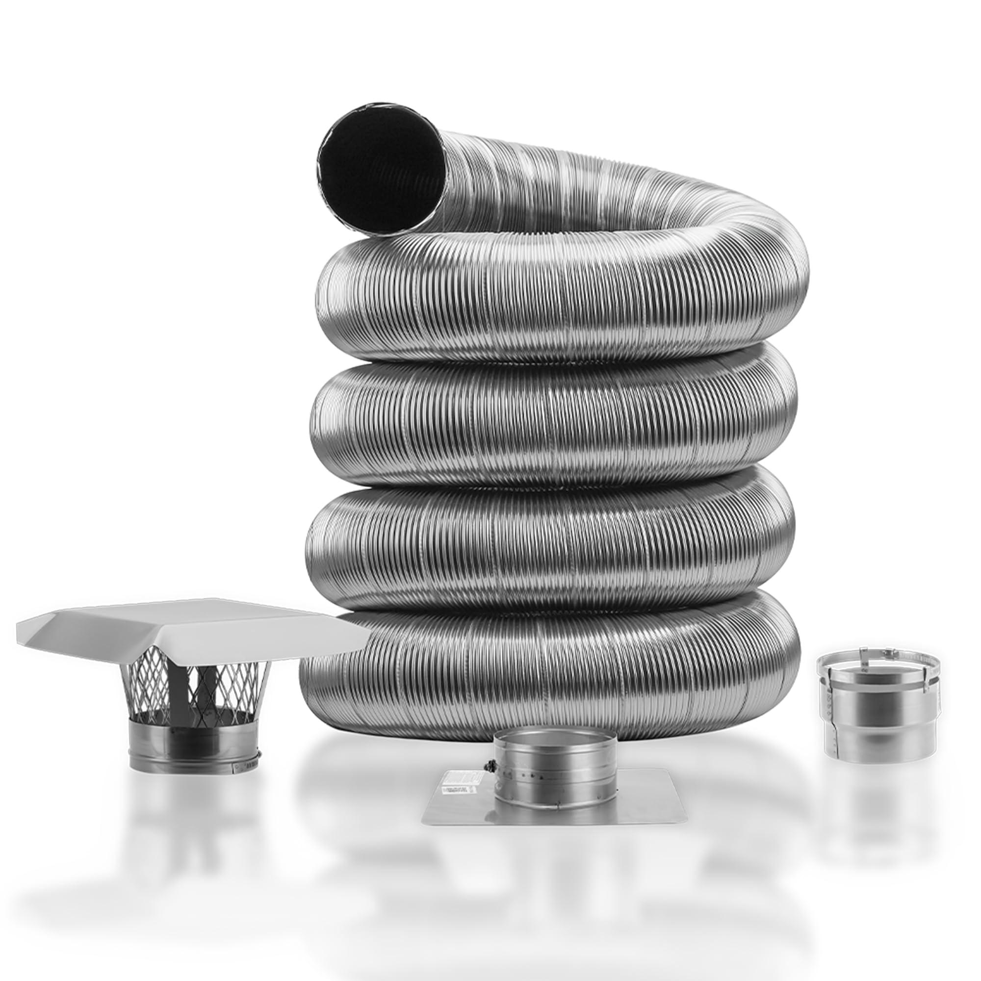 Fireside Chimney Supply Fireside Chimney Supply Basic Flexible Chimney Liner Kit - 6 Inch x 25 Feet