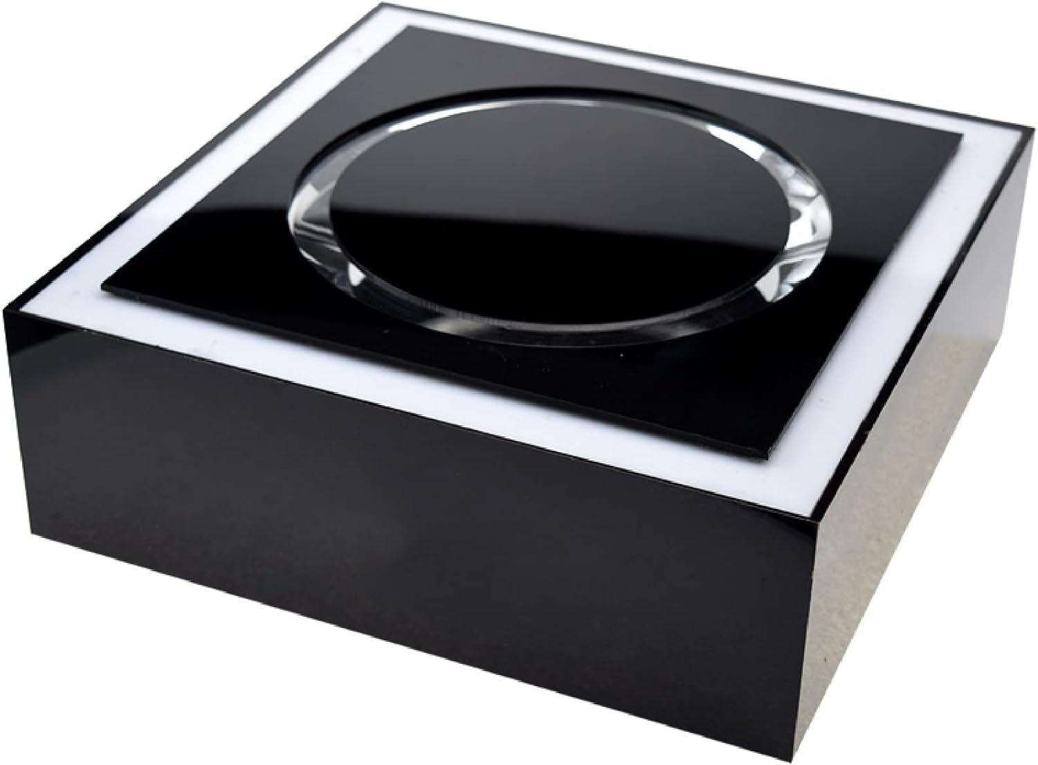 ZHAOXX LED Bottle Display Shelf, Champagne Bottle Presenter, Rechargeable Rotary Wine Bottle Holder with Voice-Activated Light for Night Clubs, VIP Service, Wedding Parties, Bars. (Green)