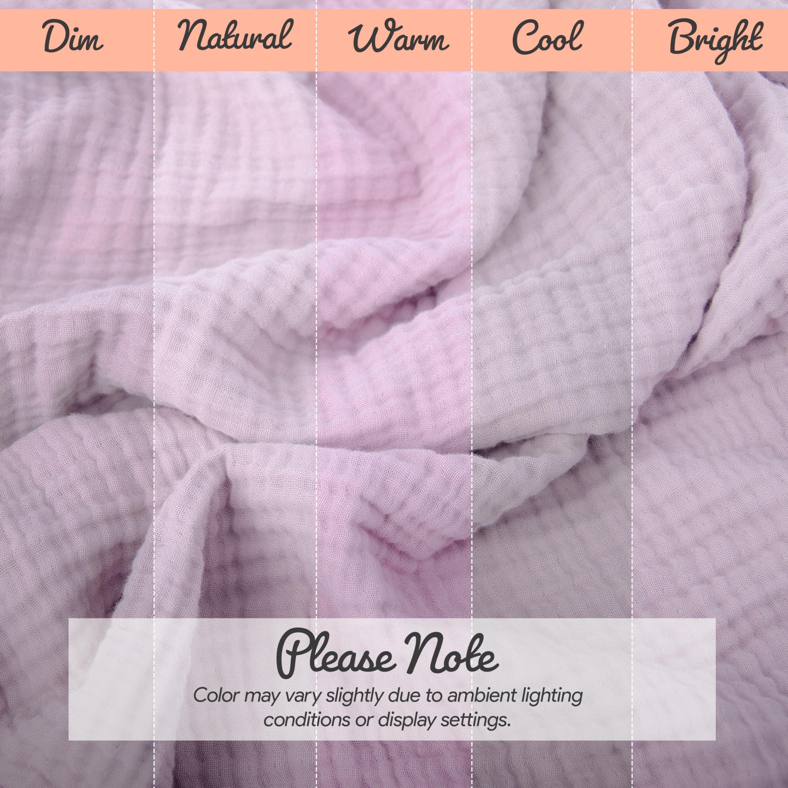 NORTHYGGE NORTHYGGE Sofa Cover%100 Organic Cotton, Couch Covers for Loveseat, Futon, Sofa, Sectional L Shape, U Shape, 4 Layered Muslin Softness Couch Cover, 71\", 91\", 102\" Widths (Lilac, 102x181 / 260x460cm)