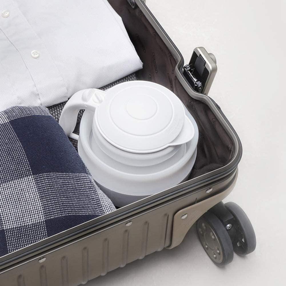 FFHLUBLI Foldable Electric Kettle,Silicone Electric Water Boiler, Travel Kettles Electric Foldable Electric Kettle, Travel Kettle,Collapsible Kettle, Electric Collapsible Travel Kettle - Foldable & Portable, E