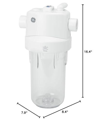 GE GE Whole House Water Filtration System | Reduces Sediment, Rust & More | Install Kit & Accessories Included | Filter Not Included | Replace Filters (FXHTC, FXHSC) Every 3 Months | GXWH40L