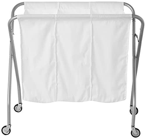 Whitmor Whitmor 3 Section Laundry Sorter - Collapsible with Heavy Duty Wheels