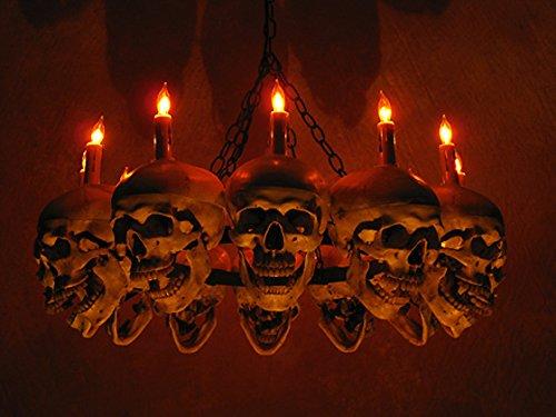 Skeletons And More Skeletons And More Skull Chandelier w/ 12 Skulls