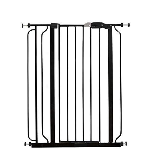 Regalo Regalo Easy Step Extra Tall Walk Thru Baby Gate, Bonus Kit, Includes 4-Inch Extension Kit, Pressure Mount Kit and Wall Cups and Mounting Kit, Black, 4 Count (Pack of 1)