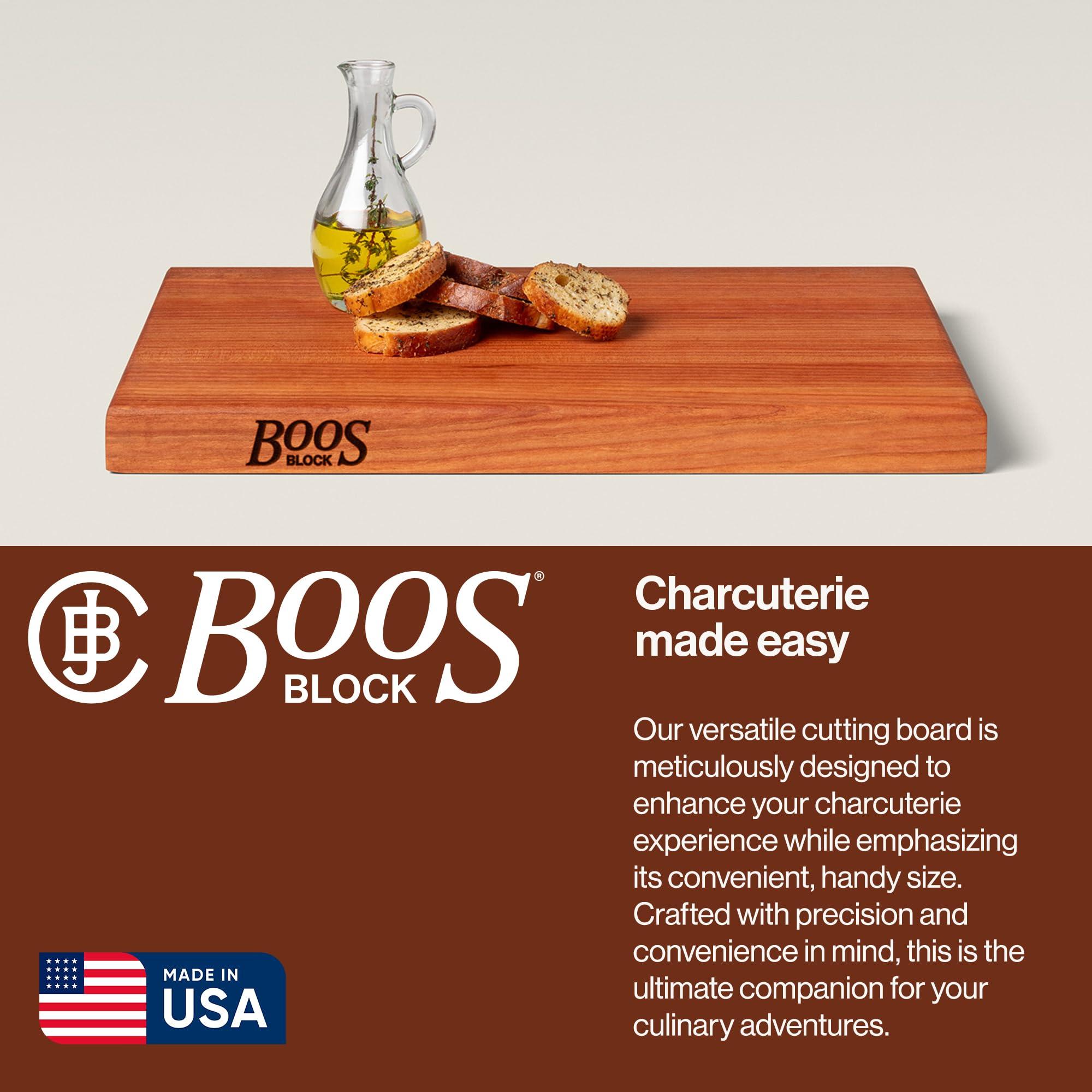 John Boos John Boos Block R-Board Reversible Wood Cutting Board, 18\"x12\"x1.5\", Cherry