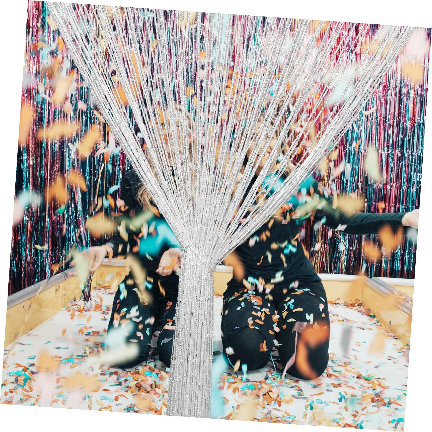 Cabilock Cabilock 2pcs String String Curtain Door Window Hallway Decor for Walls Polyester White