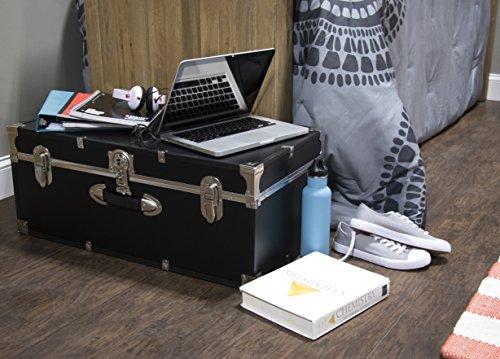 Seward Trunk Seward Trunk College Dorm and Camp Storage Footlocker, Black, 30-Inch (SWD5120-10)