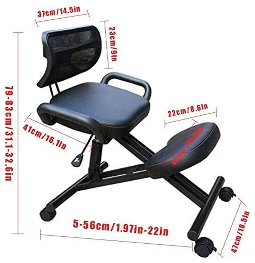 QMZDXH QMZDXH Kneeling Chairs with Back Support, Ergonomic Chair, Help Relieve Back Pain and Improve Posture Correct Sitting Posture Small Stool