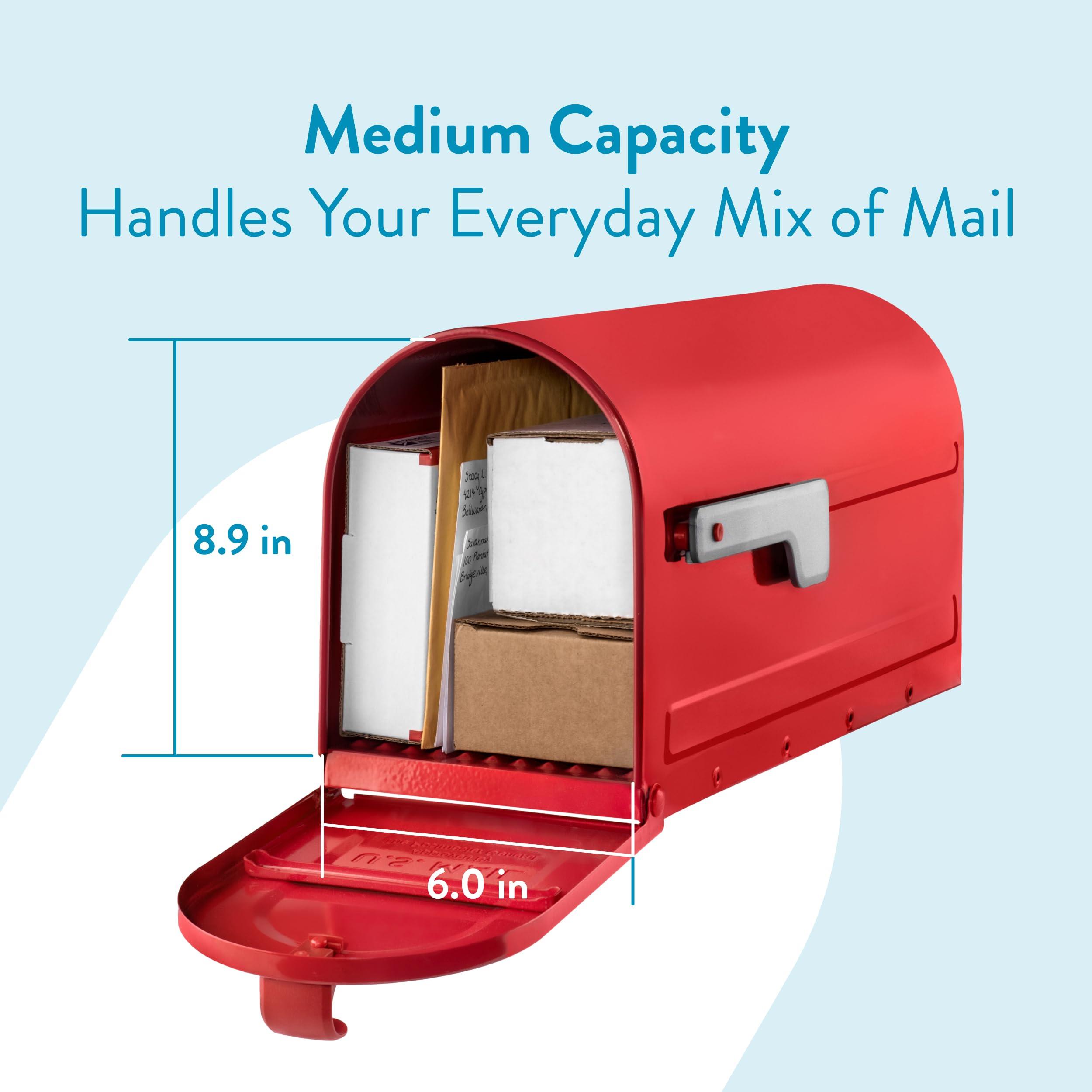 ARCHITECTURAL MAILBOXES ARCHITECTURAL MAILBOXES 7600R MB1 Mailbox, Medium, Red