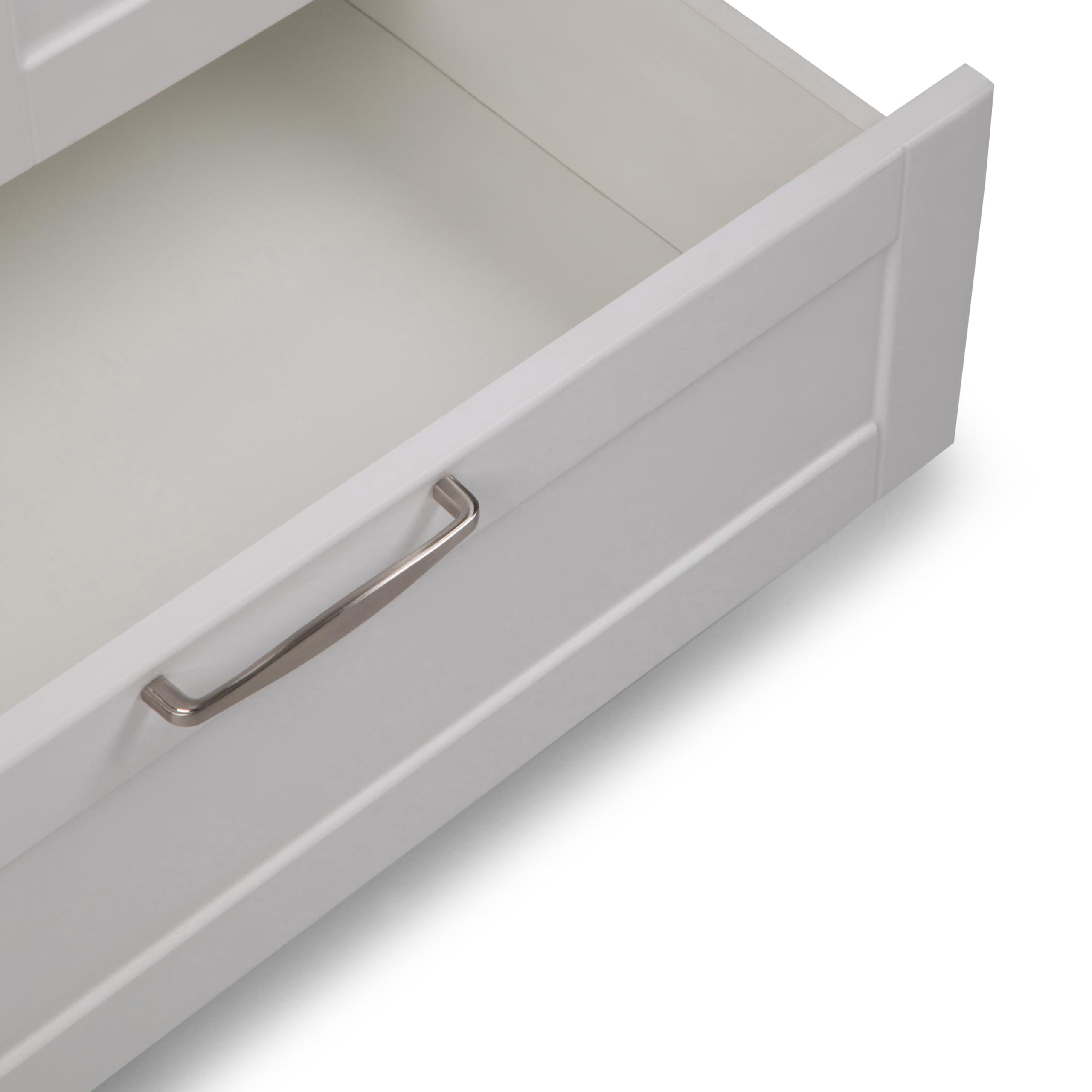 SIMPLIHOME SIMPLIHOME Reed All-in-One Utility Sink & Cabinet in Pure White, 28-inch, Laundry Cabinet with Stainless Steel Sink, Pull-out Faucet, Storage Drawer for Laundry Room