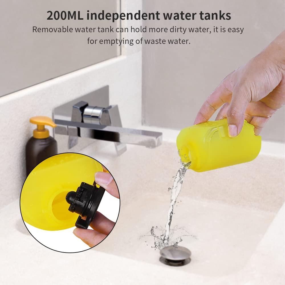 Eave Rechargeable Window Vac, Power Window Vacuum Cleaner Set, Window Squeegee Electric Cleaning Tool for Windows, Tiles, Mirrors, 200ml Water Tank