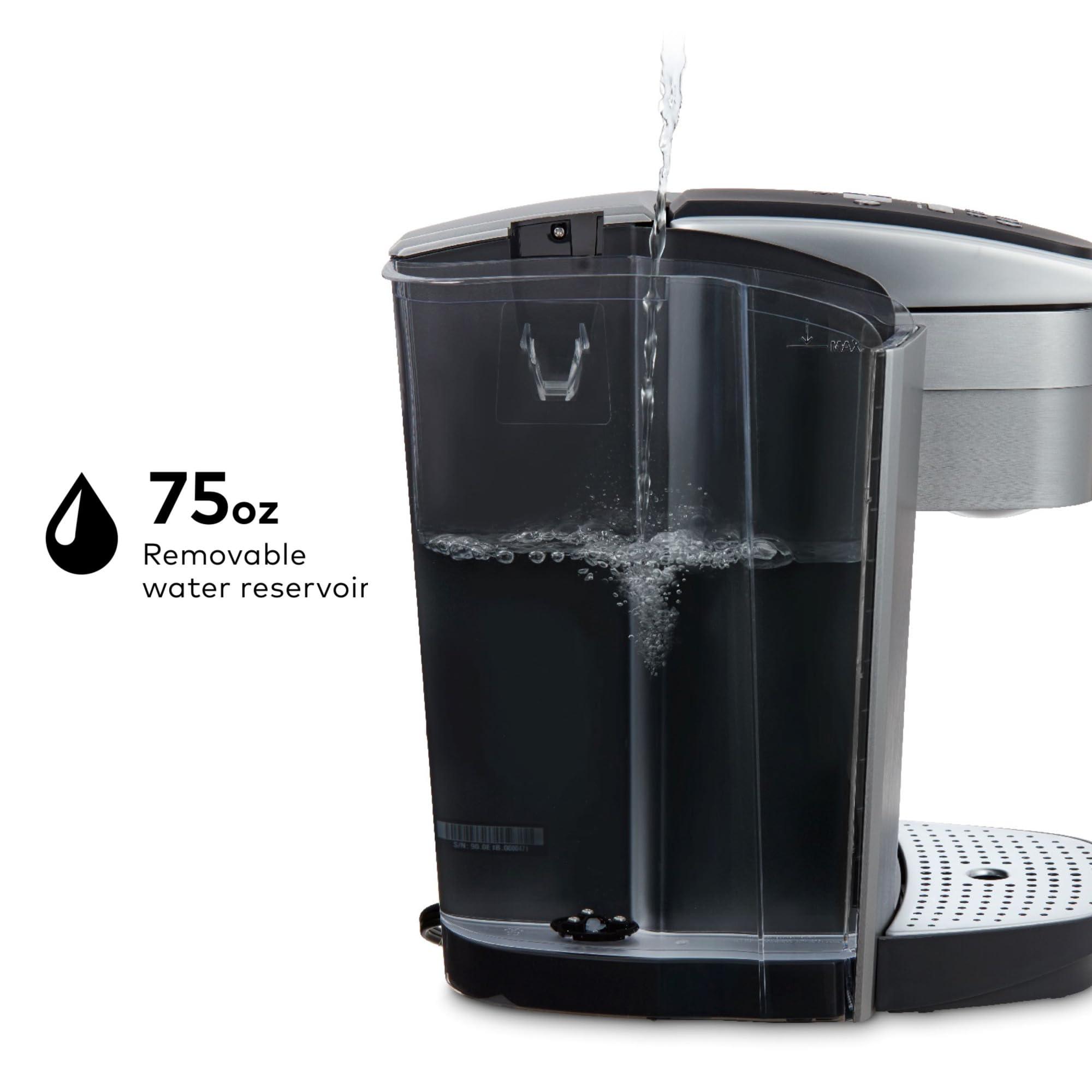 Keurig Keurig K-Elite Single Serve K-Cup Pod Coffee Maker, with Strength and Temperature Control, Iced Coffee Capability, 8 to 12oz Brew Size, Programmable, Brushed Silver