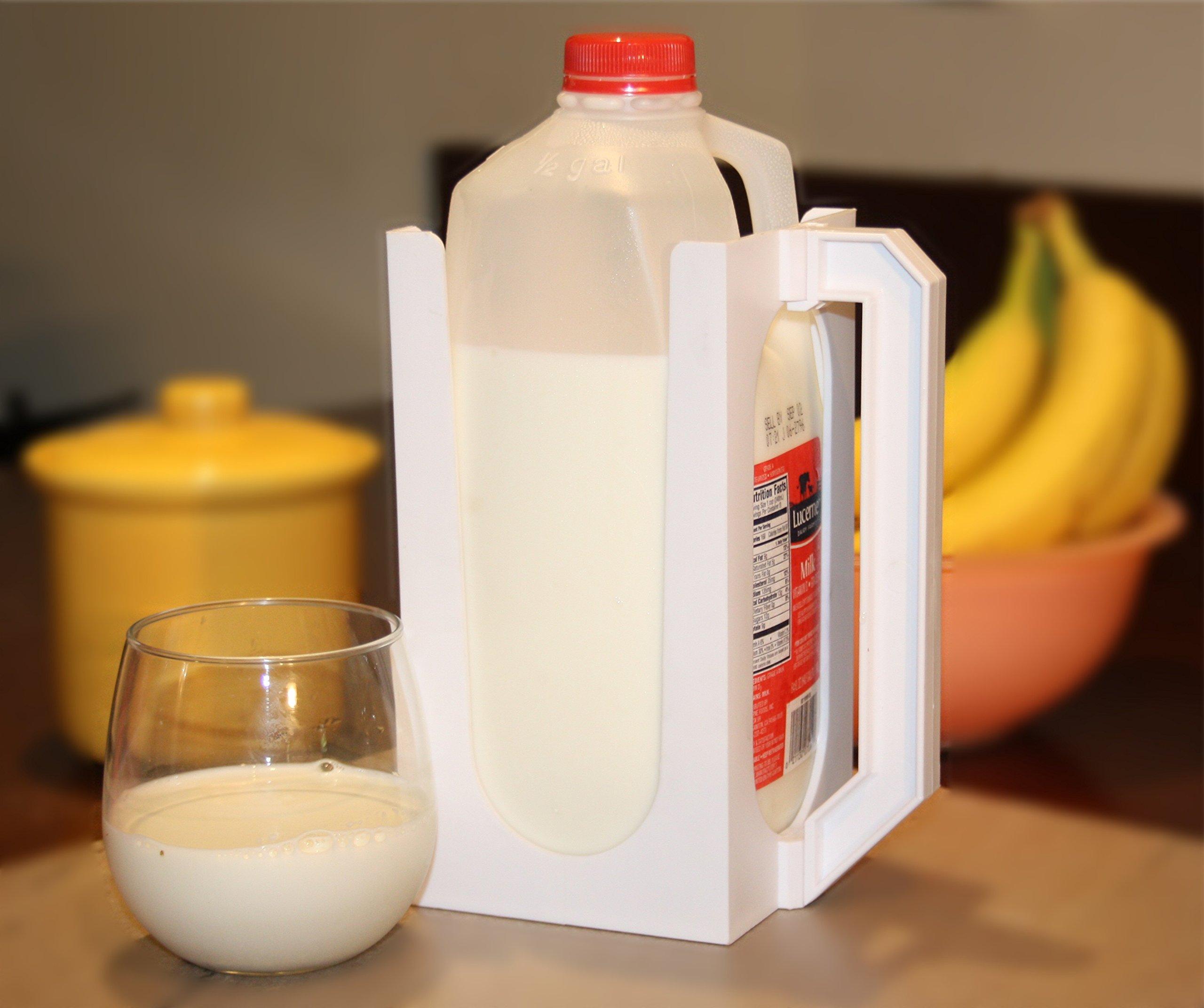 Carton Caddy Carton Caddy Xl Half Gallon Milk Carton Holder with Handle | Reusable Juice Box Holder with Handle | Rust Free, Dishwasher Safe
