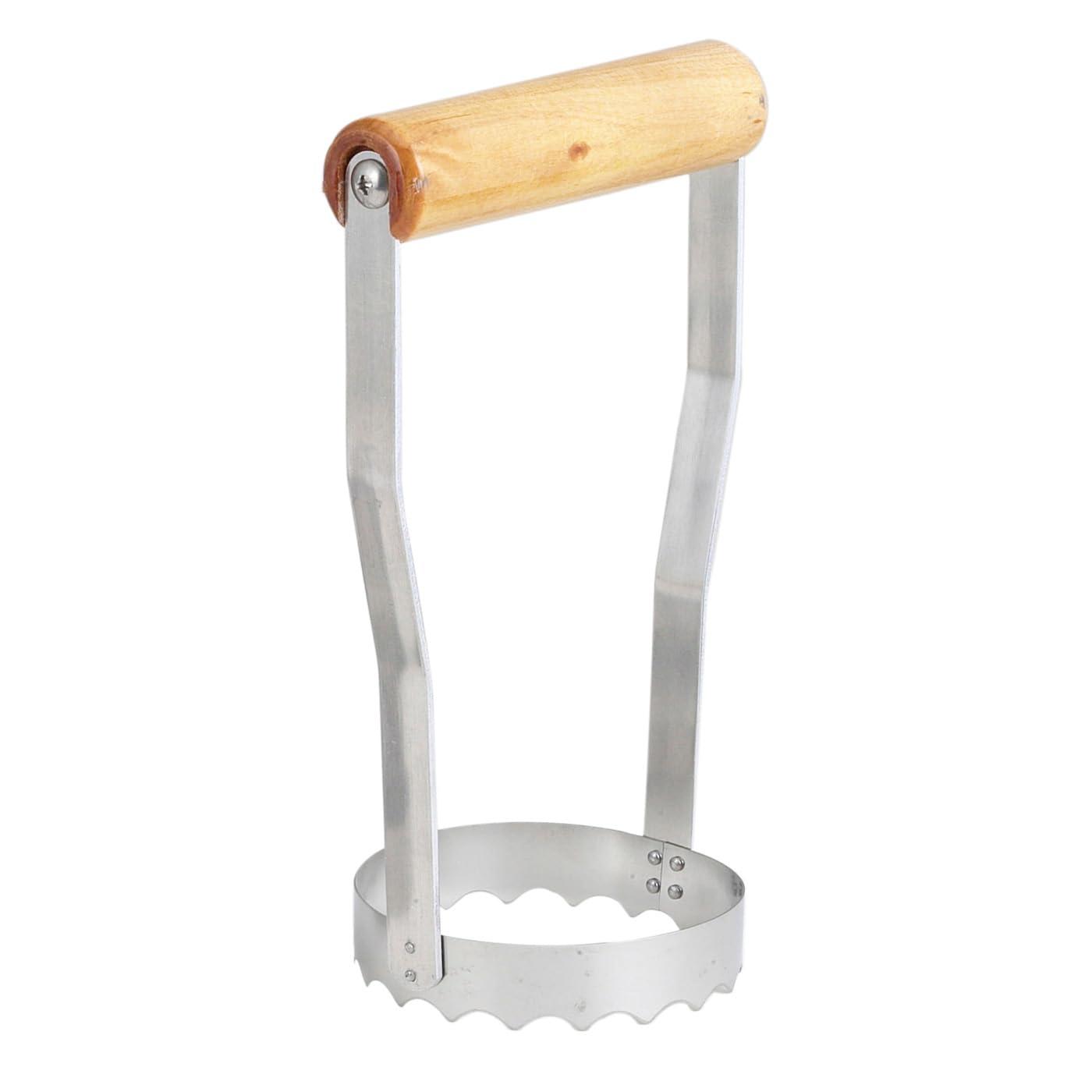 Kwik Kut Kwik-kut Kwik Kut Deluxe Serrated Tooth Edge Manual Food Chopper, Stainless Steel Blade, 2.875-Inch Diameter x 7-Inches Tall, Made in the USA, natura