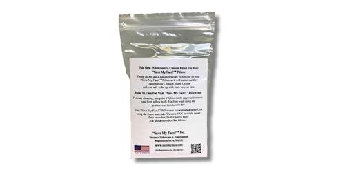 "SAVE MY FACE!" PILLOW THE ORIGINAL ANTI-WRINKLE P SAVE MY FACE! Pillow The Original Anti-Wrinkle PILLOWETTE Additional Le Grand Pillowcase (White, Silk)