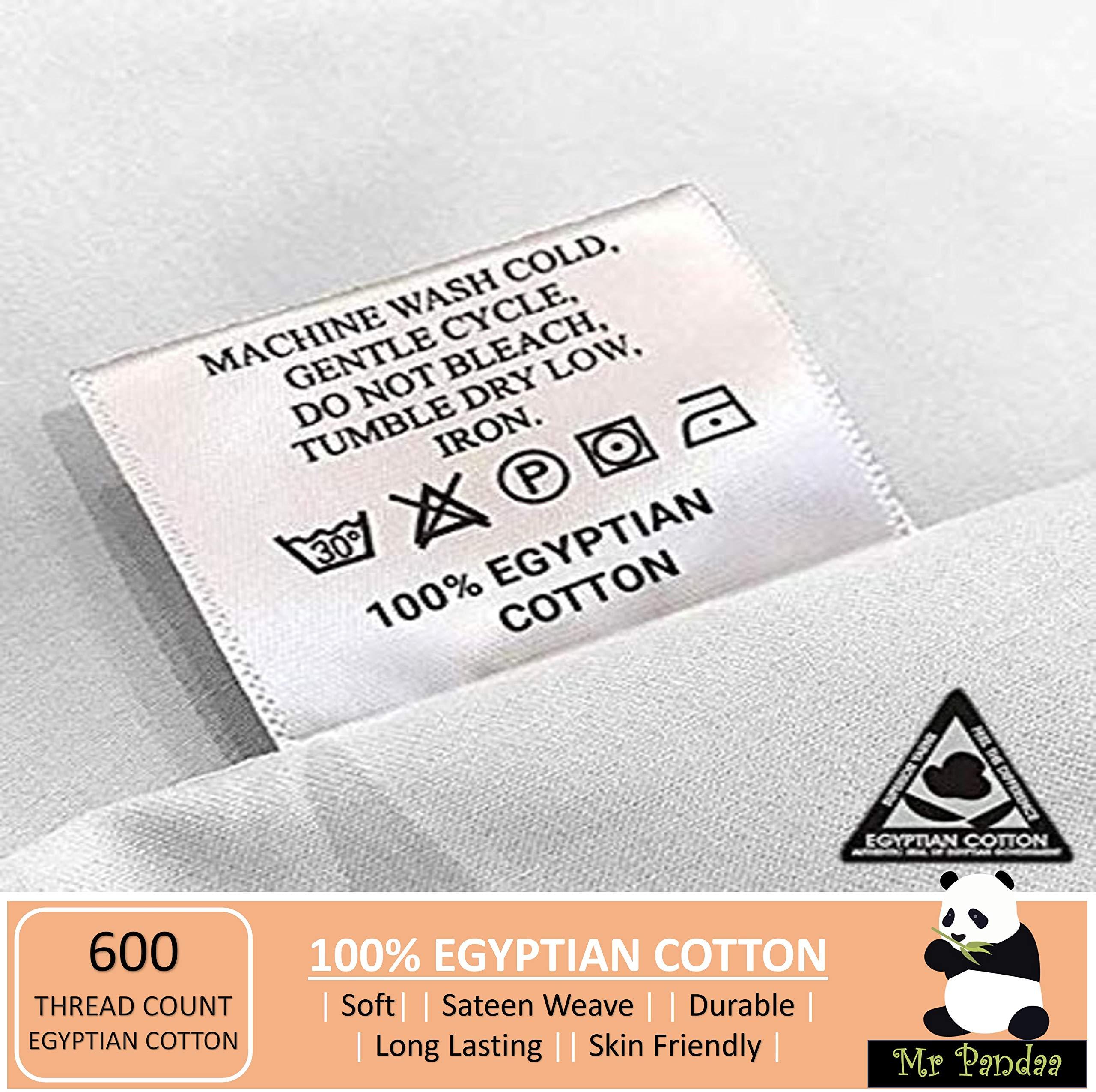 Mr Pandaa True Luxury Hotel Quality 600-Thead-Count Leopard Print-Queen XL Sheet Set, 100% Egyptian Cotton Super Soft-Cooling-Breathable-Comfy-Strong-Durable 4 Piece Set, Fit Upto 28 Extra-Deep-Pockets