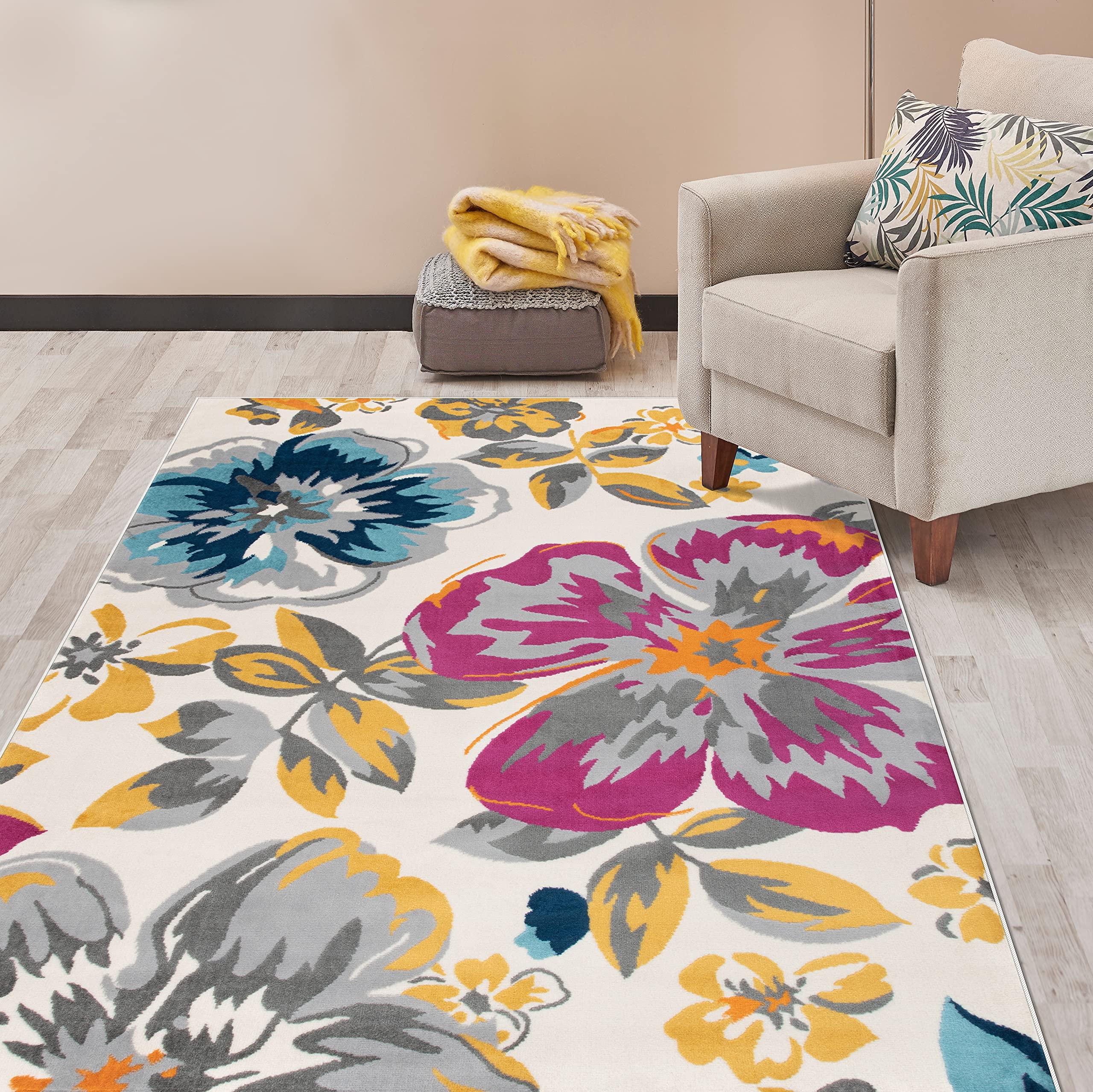 Rugshop Rugshop Modern Floral Area Rugs 7'6" x 9' 5" Multi