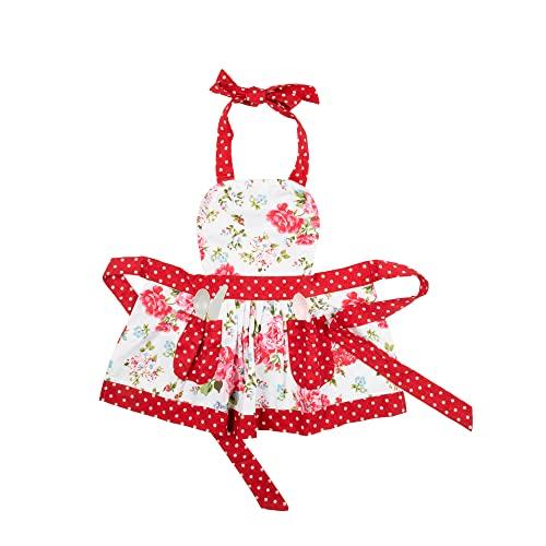 NEOVIVA NEOVIVA Kitchen Aprons with Pockets for Mama and Me, Cute Mother and Daughter Matching Apron Set for Cooking, Baking and Gardening