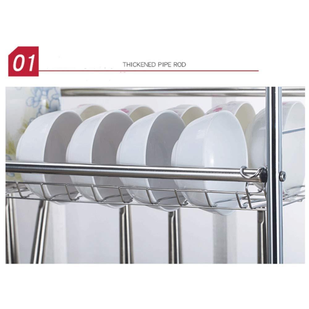 Generic Stainless Steel Dish Drainer Over The Sink, Multipurpose Large Capacity Kitchen Rack, Space-Saving